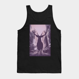 Purple Deer in the City Tank Top